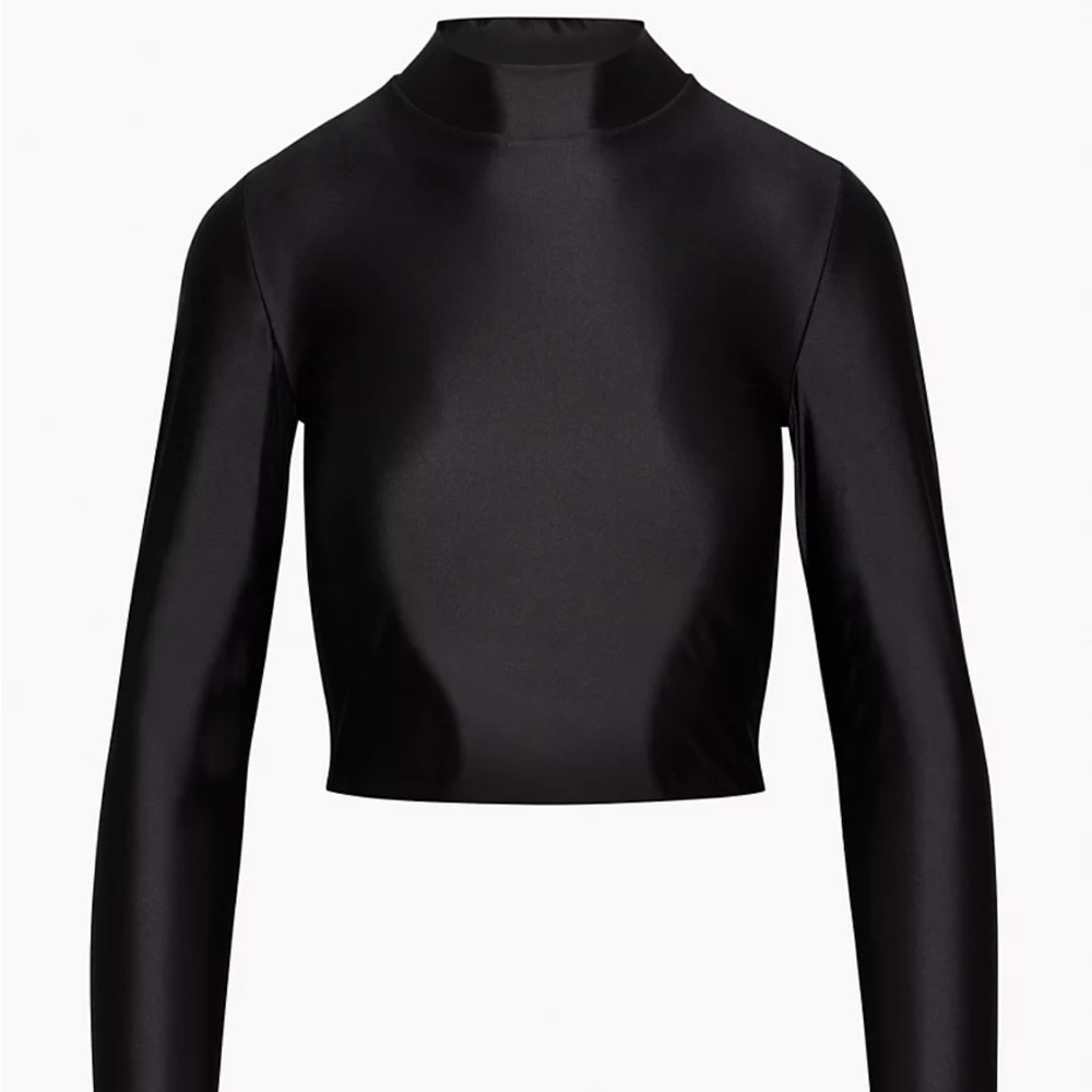 NWT Babaton Satinette Mockneck Longsleeve